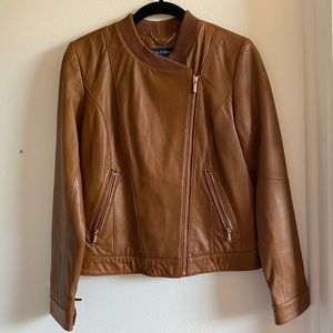 Cole Haan Lambskin Leather Jacket - Sz XS
